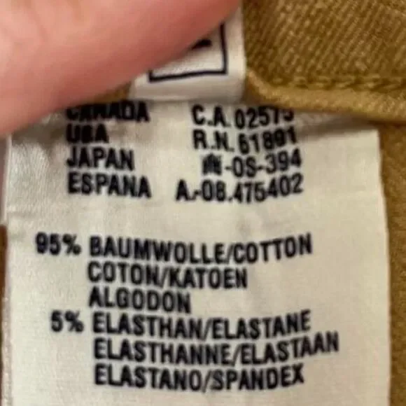 Escada Sport Women’s Yellow Stretchy Jean Pants size 12-14 - Picture 8 of 16